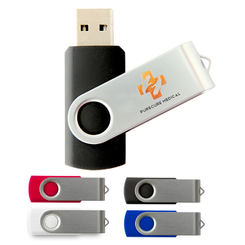 Rush - Swivel USB Flash Drive 8GB